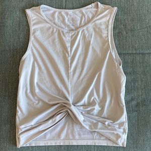 H&M white workout crop